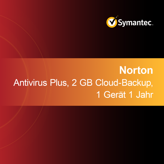 Norton Antivirus Plus, 2 GB Cloud Backup, 1 device 1 year