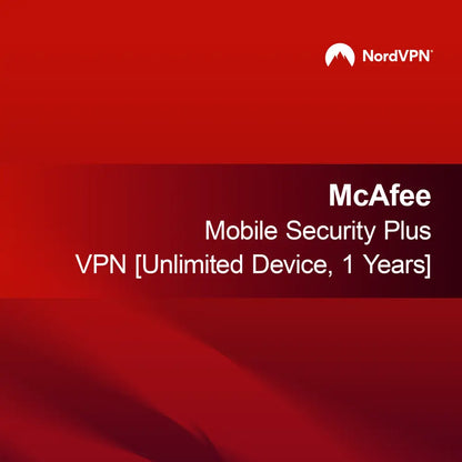 McAfee Mobile Security Plus VPN [Unlimited Device, 1 Year]