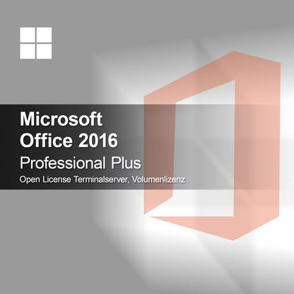 Microsoft Office 2016 Professional Plus Open License Terminal Server, Volume License